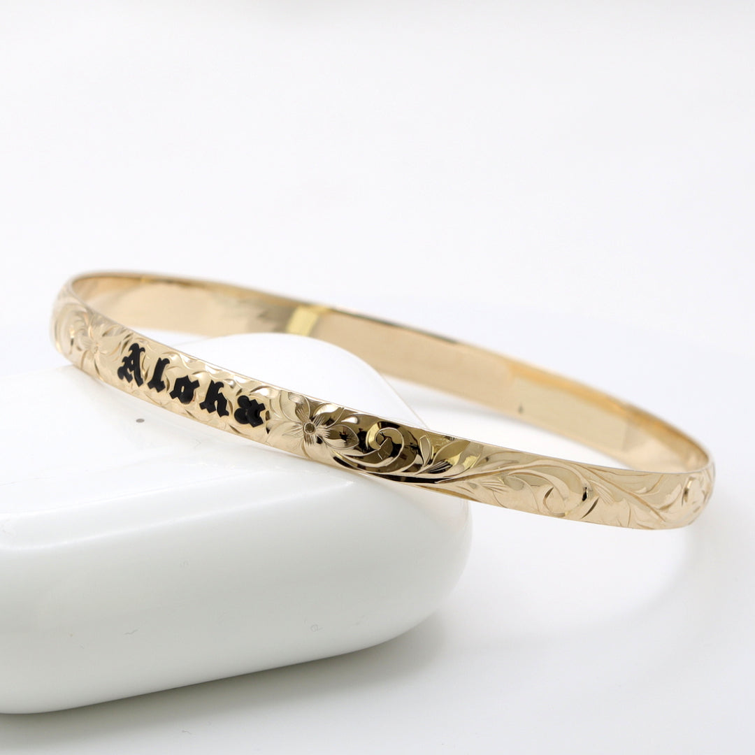 14K gold Hawaiian bracelet