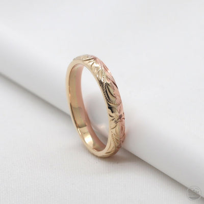 14K two tone gold ring