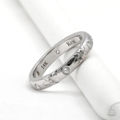 diamond white gold engagement rings