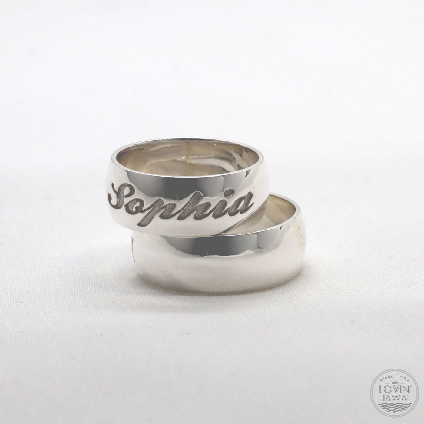 custom ring with name from Hawaii