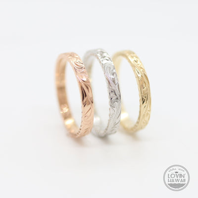 thin solid gold ring