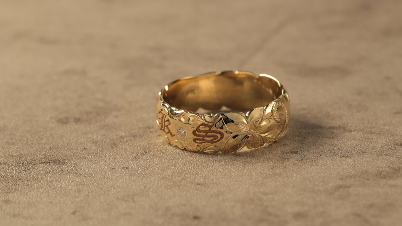22K Yellow Gold Diamond Ring with a Stylish Belt Design | Pachchigar  Jewellers (Ashokbhai)