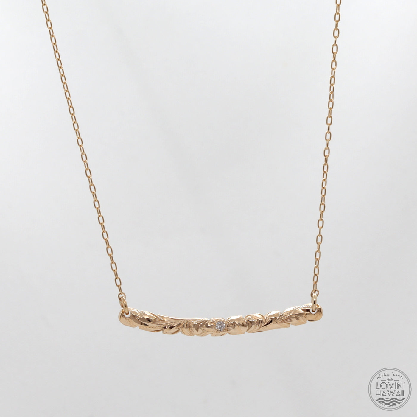 14K gold necklaces with diamond
