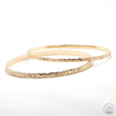 14k gold bangle bracelet Hawaii