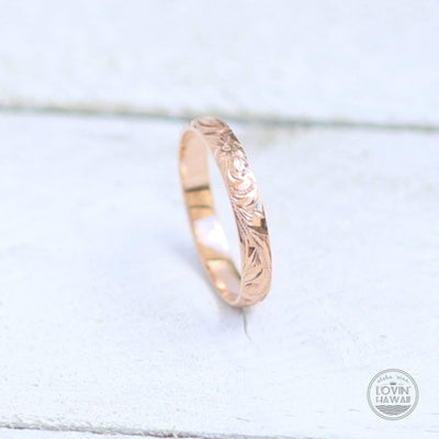 hawaiian jewelries rose gold ring