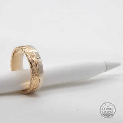 two tone gold anniversary rings
