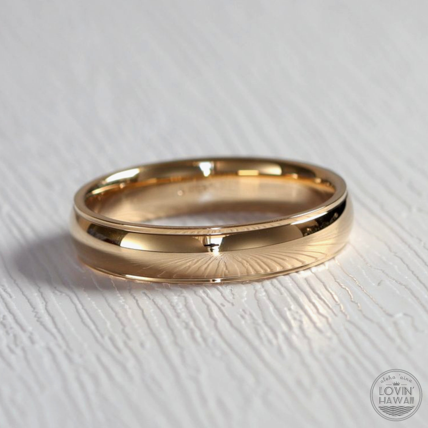 Gold Wedding Band for Men and women