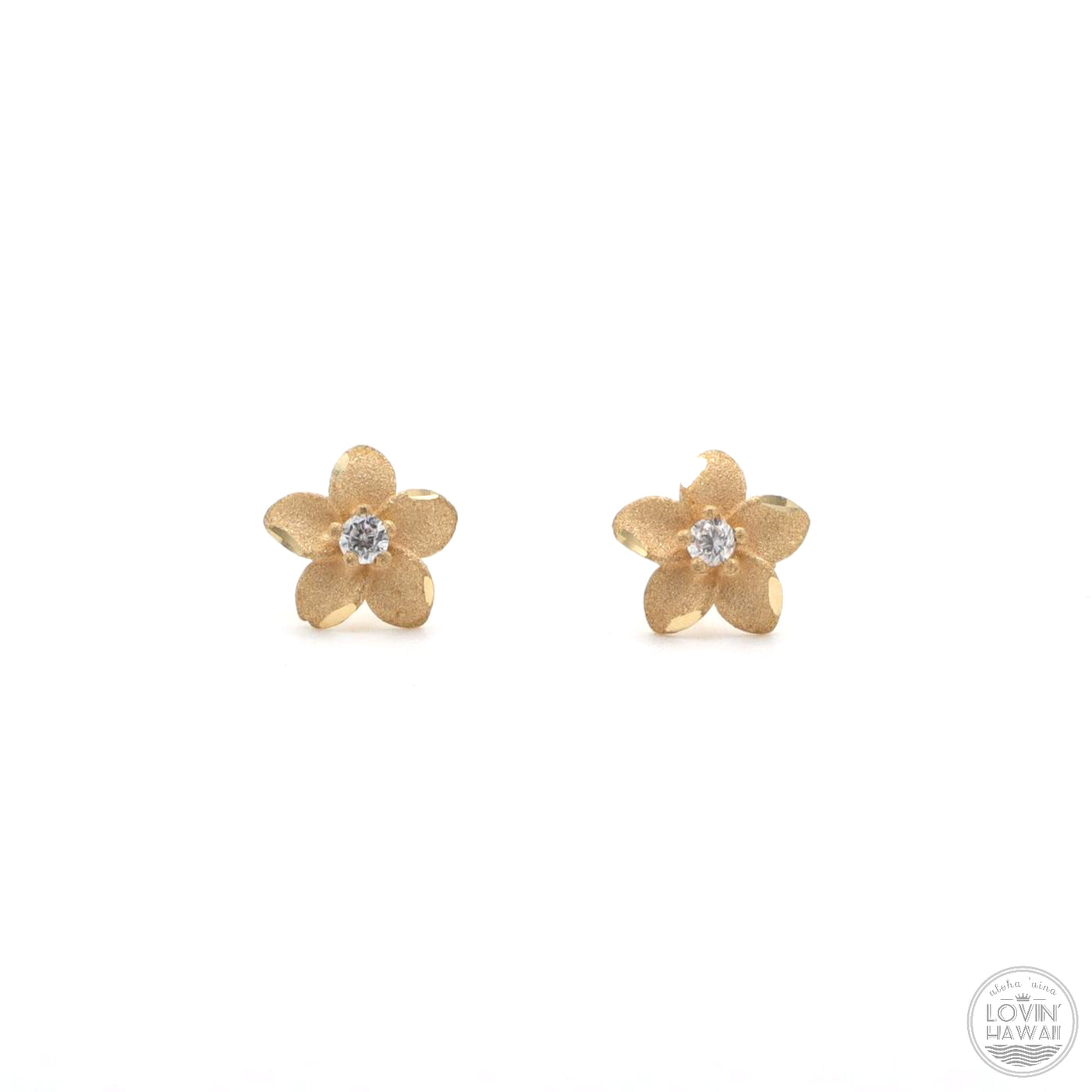 Hawaiian Flower Earrings (8mm Width)