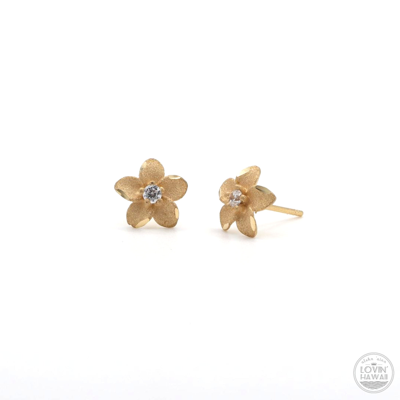 Hawaiian Flower Earrings (8mm Width)