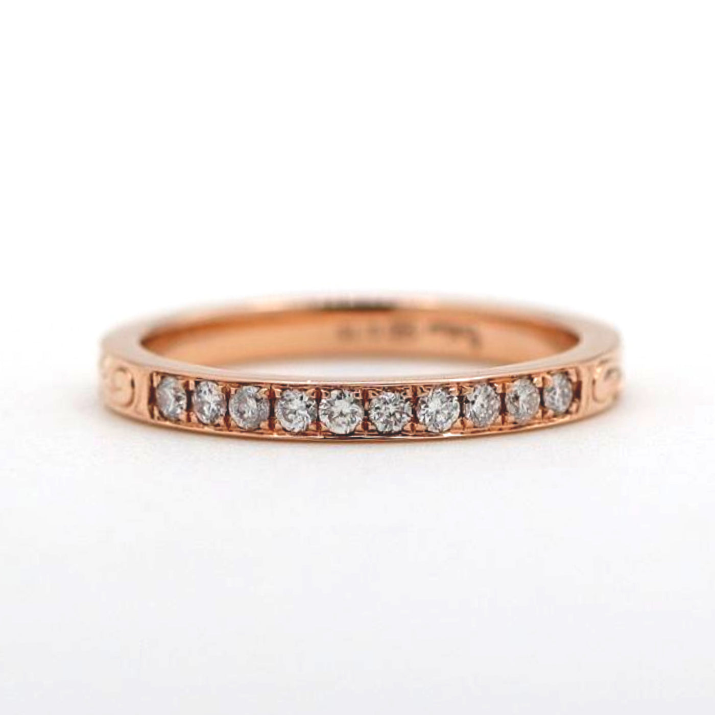 Half Eternity Ring with Diamonds (2MM Width)