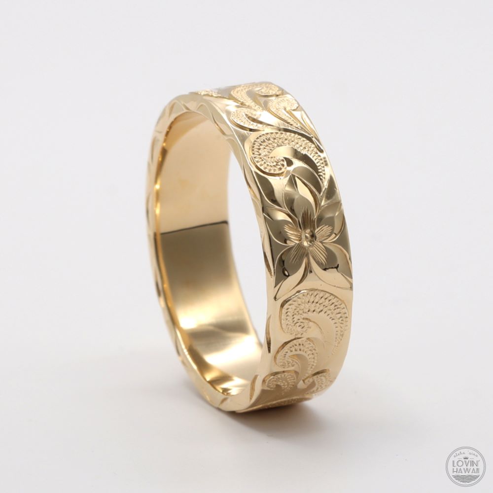 Hawaii Wedding Ring 14K gold
