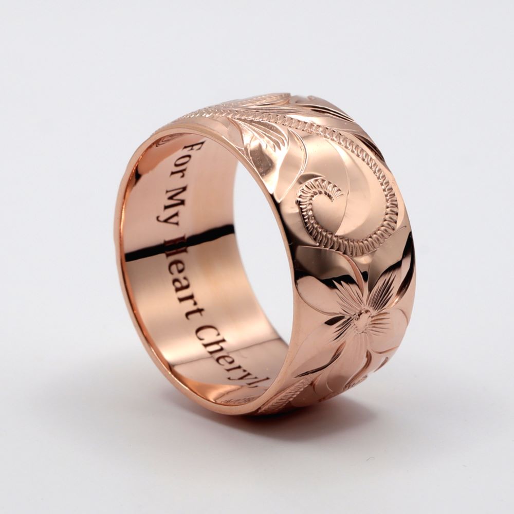 Hawaiian jewelry rings rose gold