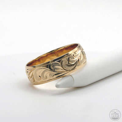 14K gold customizable gold ring with name