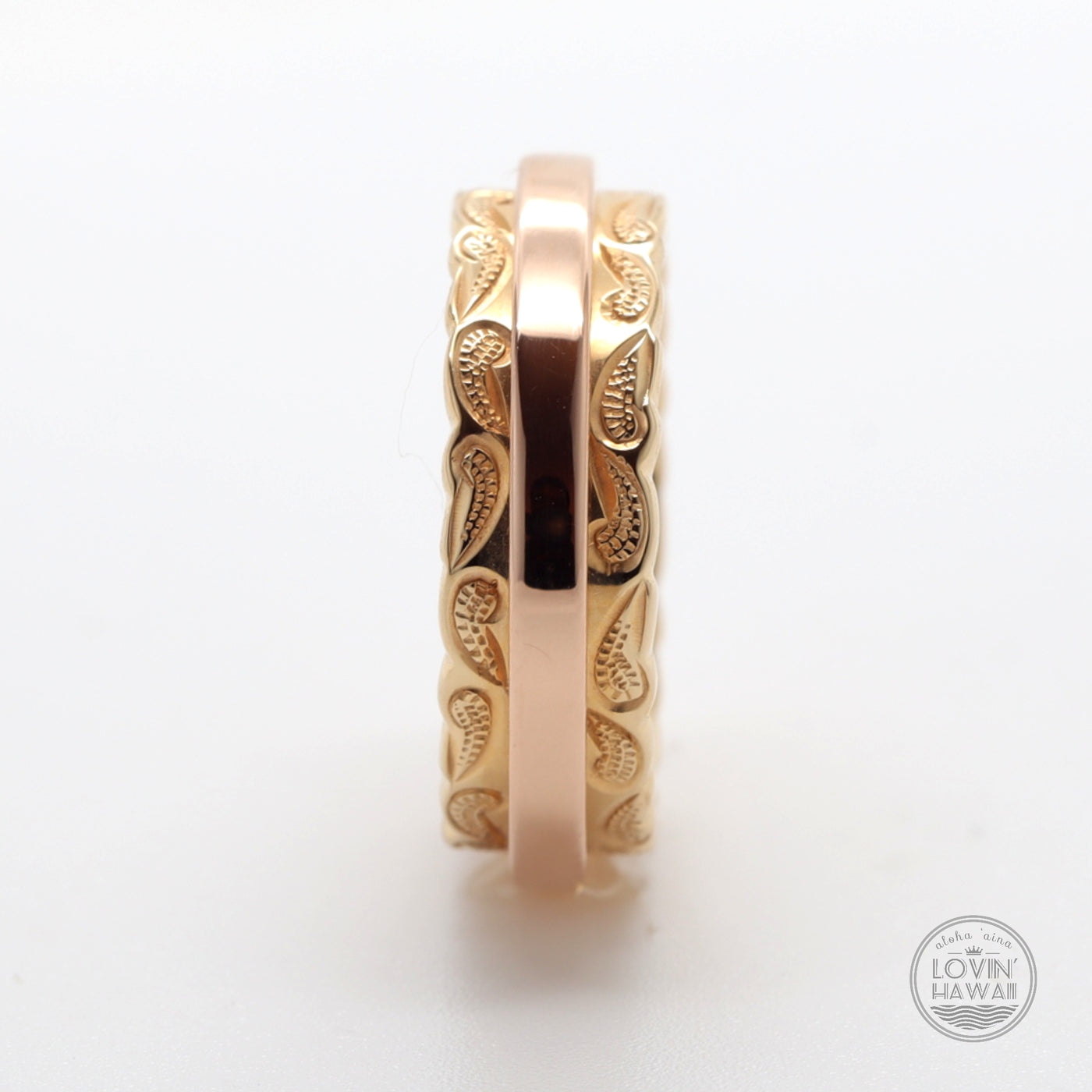 two tone gold ring settings