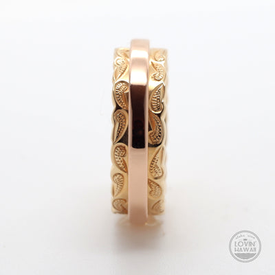 two tone gold ring settings