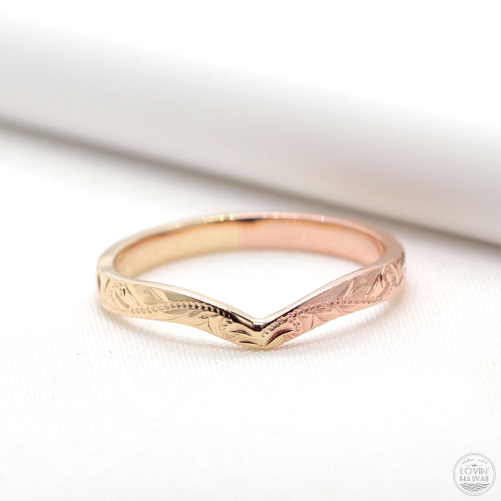 solid gold wishbone ring