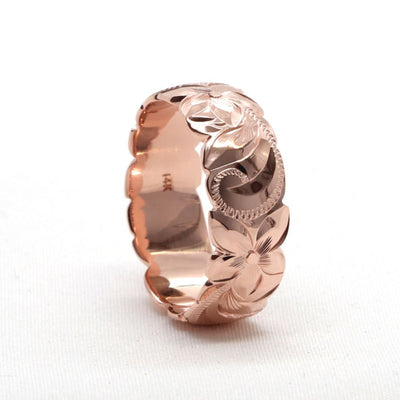 Custom rose gold Hawaiian ring