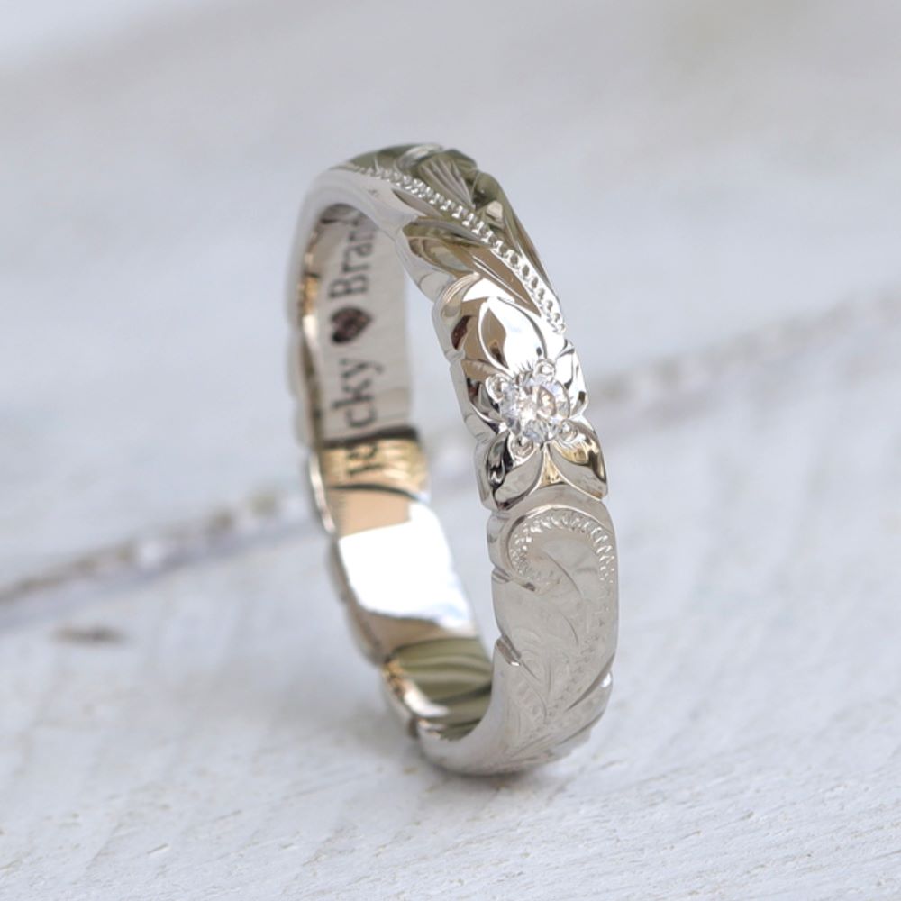 diamond white gold ring