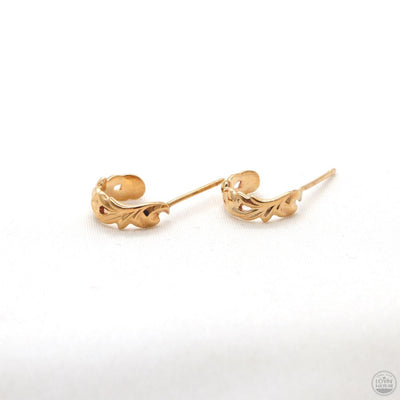 gold mini hoop earrings