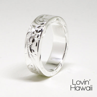 Silver Hawaiian Wedding Bands