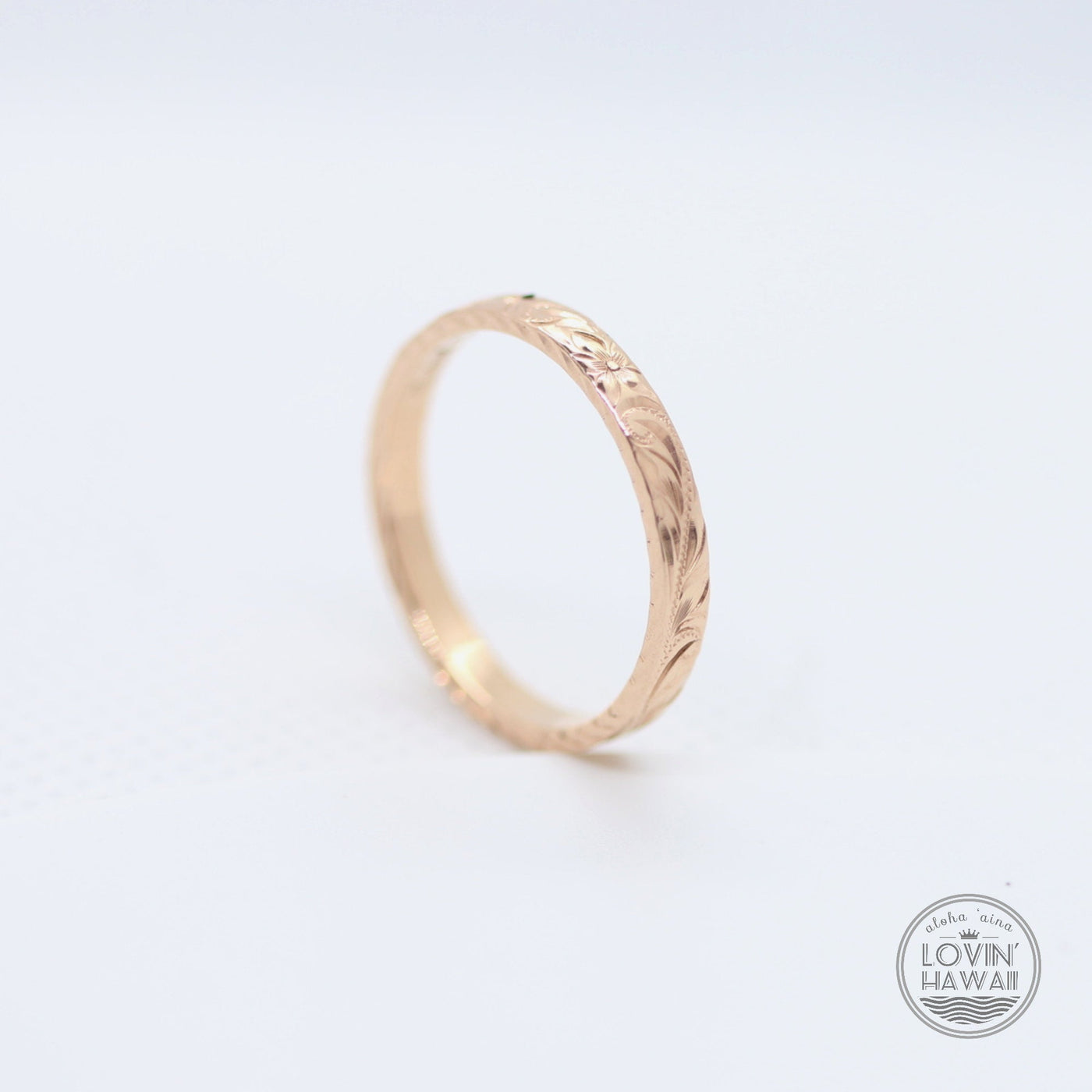 Thin rose gold ring