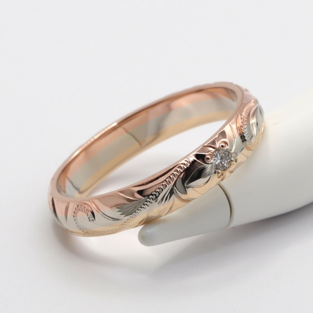 Tri Color Gold Diamond Ring LovinHawaii Jewelry