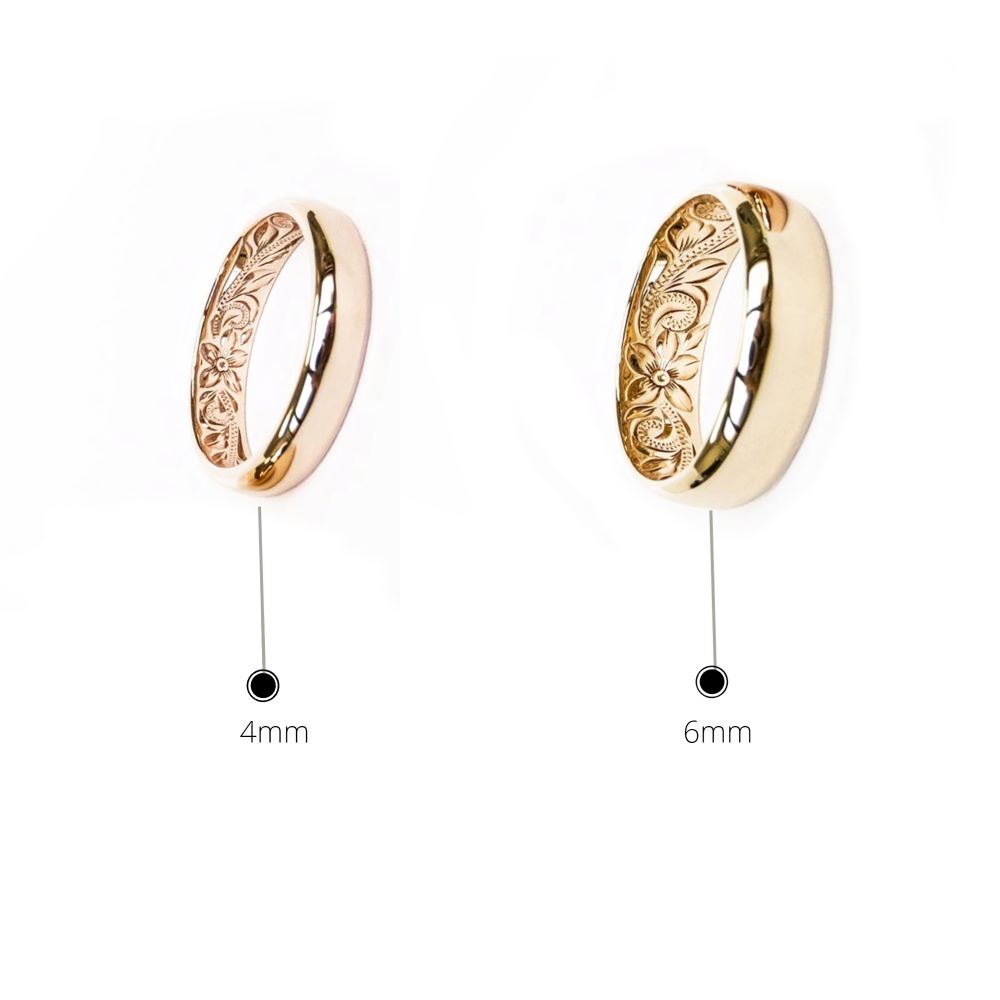 rose gold wedding ring set